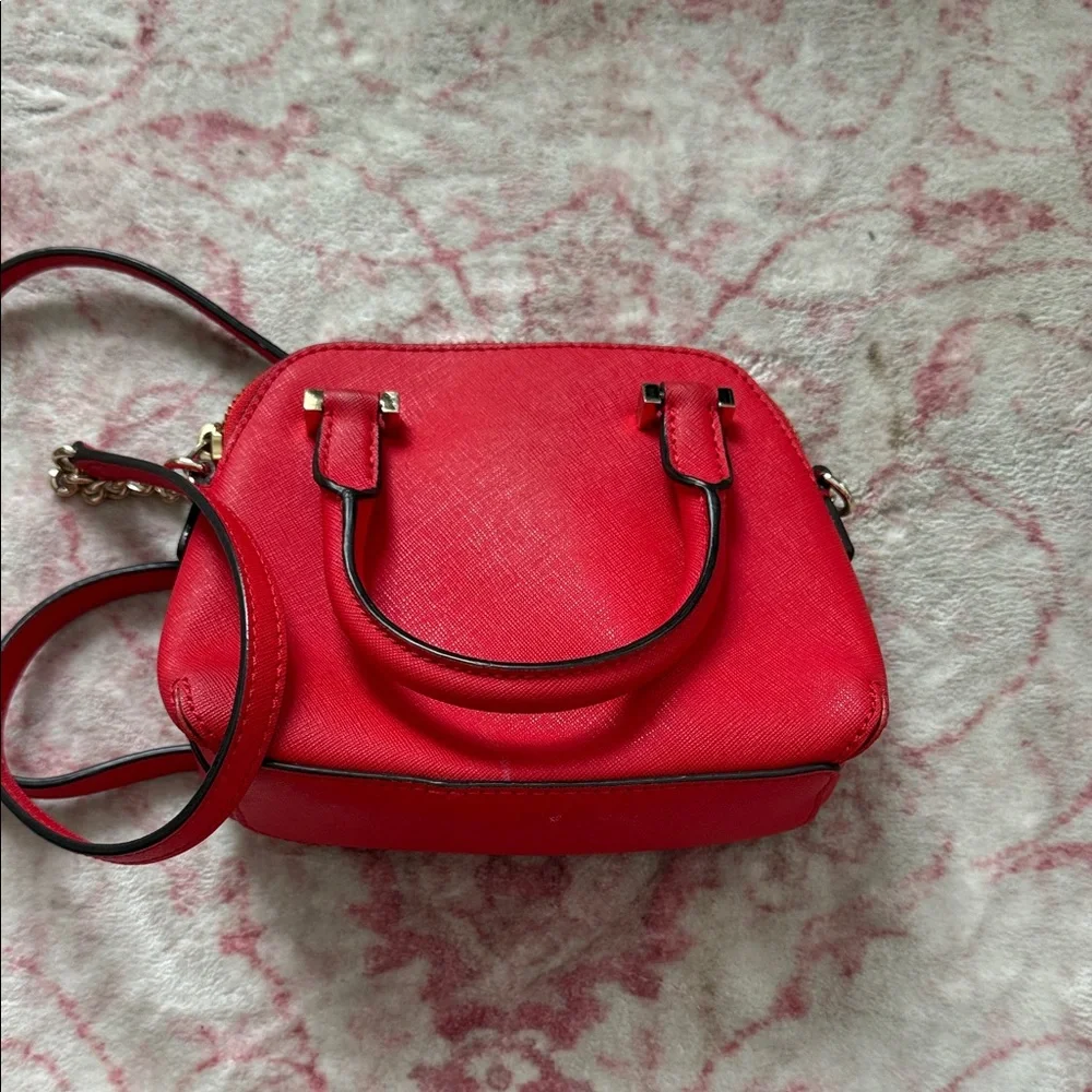 kate spade Red Mini Dome Satchel Crossbody